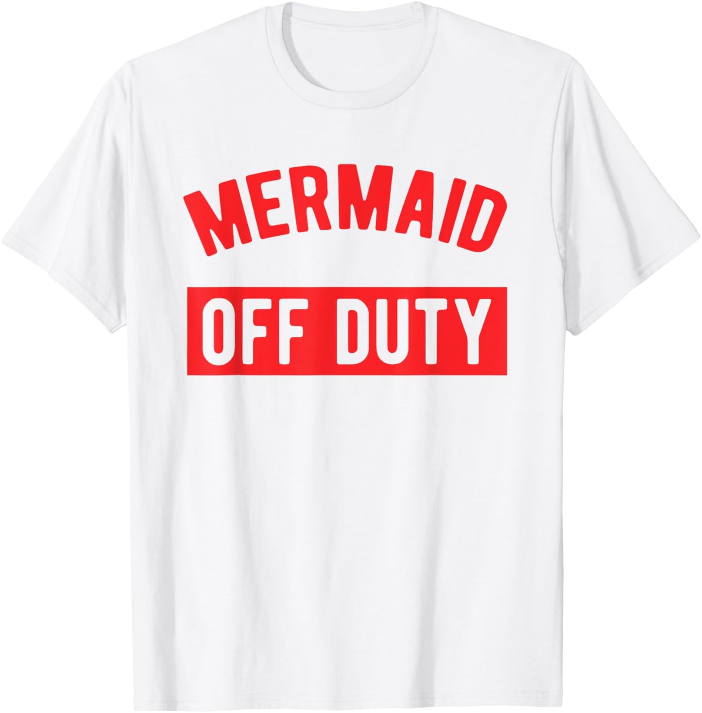 Mermaid Off Duty - Girls & Women's Summer T-Shirt - T-Shirt | White