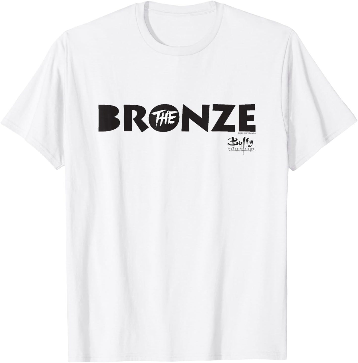 Buffy The Vampire Slayer The Bronze Vintage Bar Sign , grey, S T-Shirt - T-Shirt | White