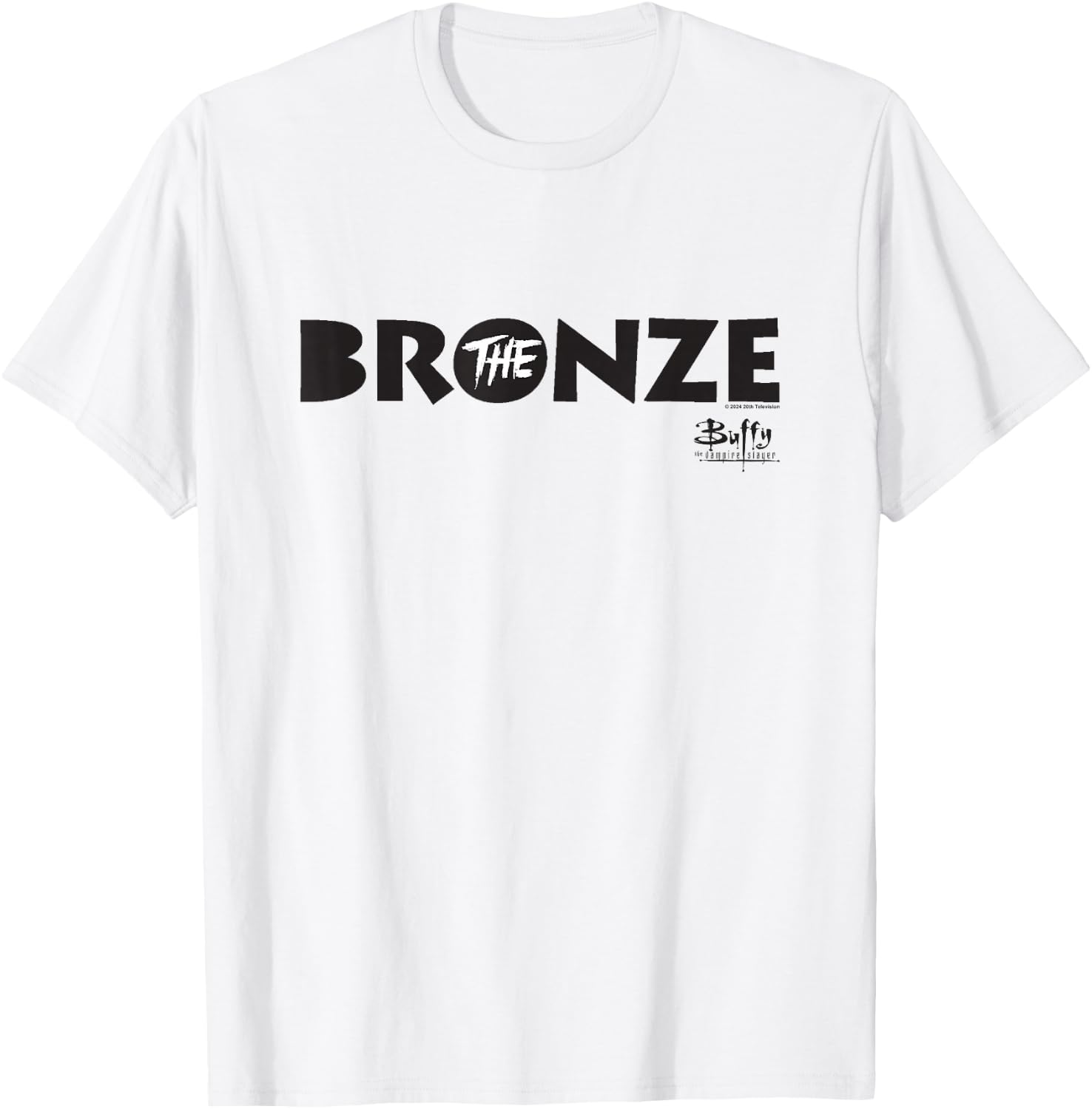 Buffy The Vampire Slayer The Bronze Vintage Bar Sign , grey, S T-Shirt - T-Shirt | White
