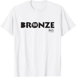 Buffy The Vampire Slayer The Bronze Vintage Bar Sign , grey, S T-Shirt - T-Shirt | White