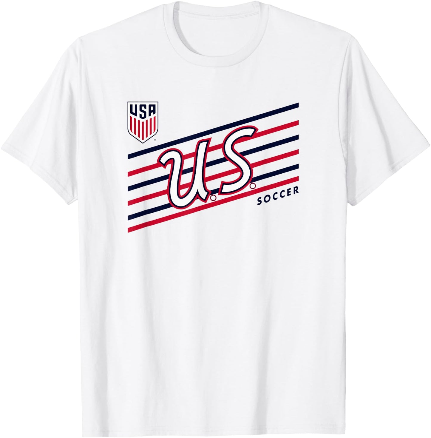 U.S. Soccer Retro Perform Gray USMNT Officially Licensed T-Shirt - T-Shirt | White