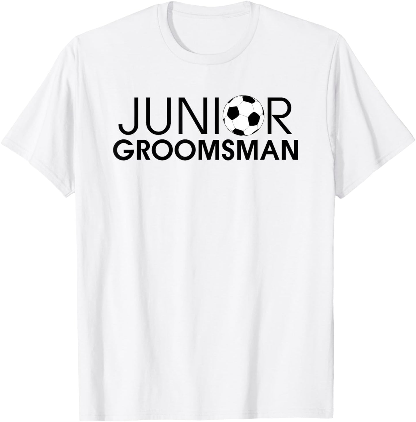 Junior Groomsman Soccer Ball Wedding T-Shirt - T-Shirt | White