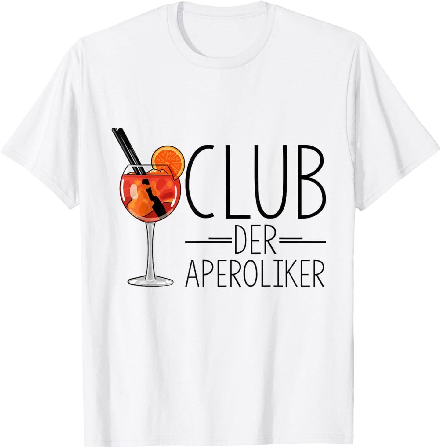 Club of the Aperolics Cocktail Lovers Aperitif Spritz , White T-Shirt - T-Shirt | White