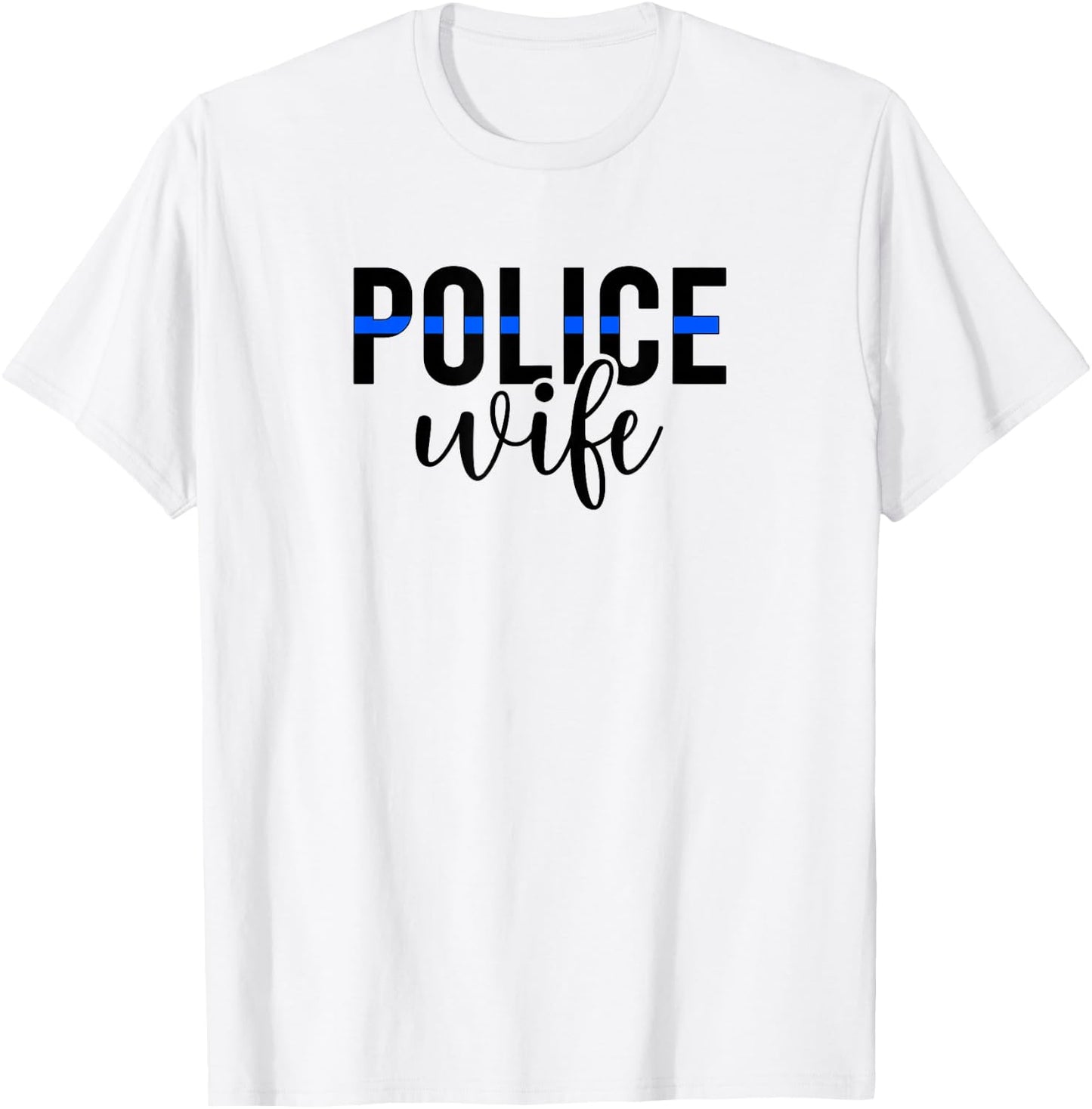Boho Police Wife Of A Police Officer Wife Cop Wife T-Shirt - T-Shirt | White
