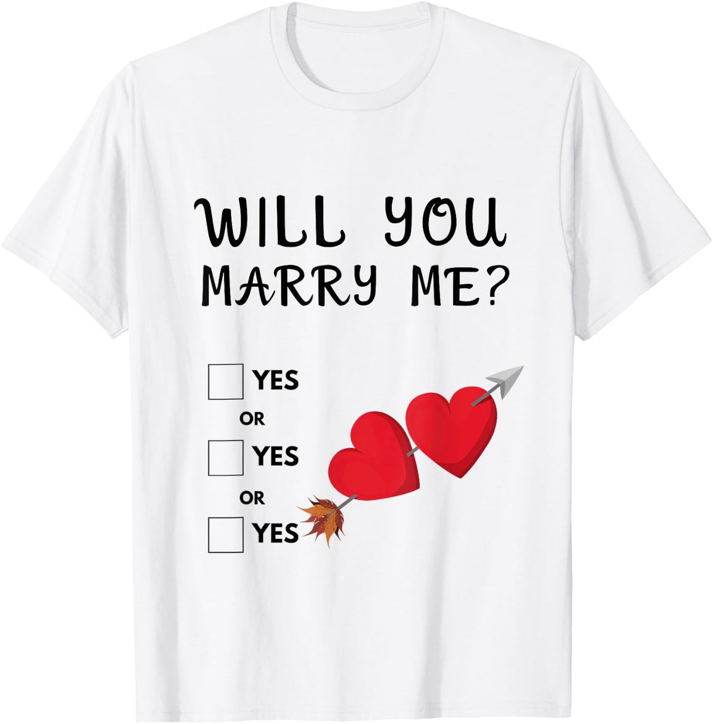 Heiratsantrag - Will you marry me ? Hochzeitsantrag T-Shirt - T-Shirt | White