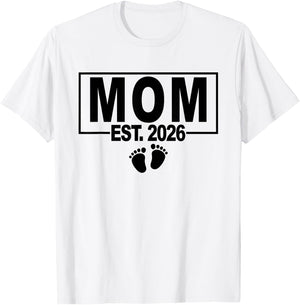 Gender Reveal 2026 MOM to Be - Girl - First Time MOM T-Shirt - T-Shirt | White