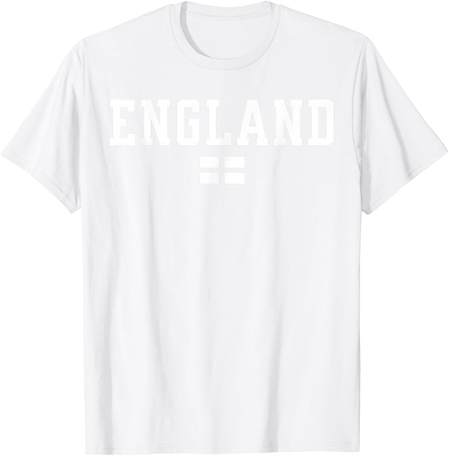 England English Flag White Red T-Shirt - T-Shirt | White