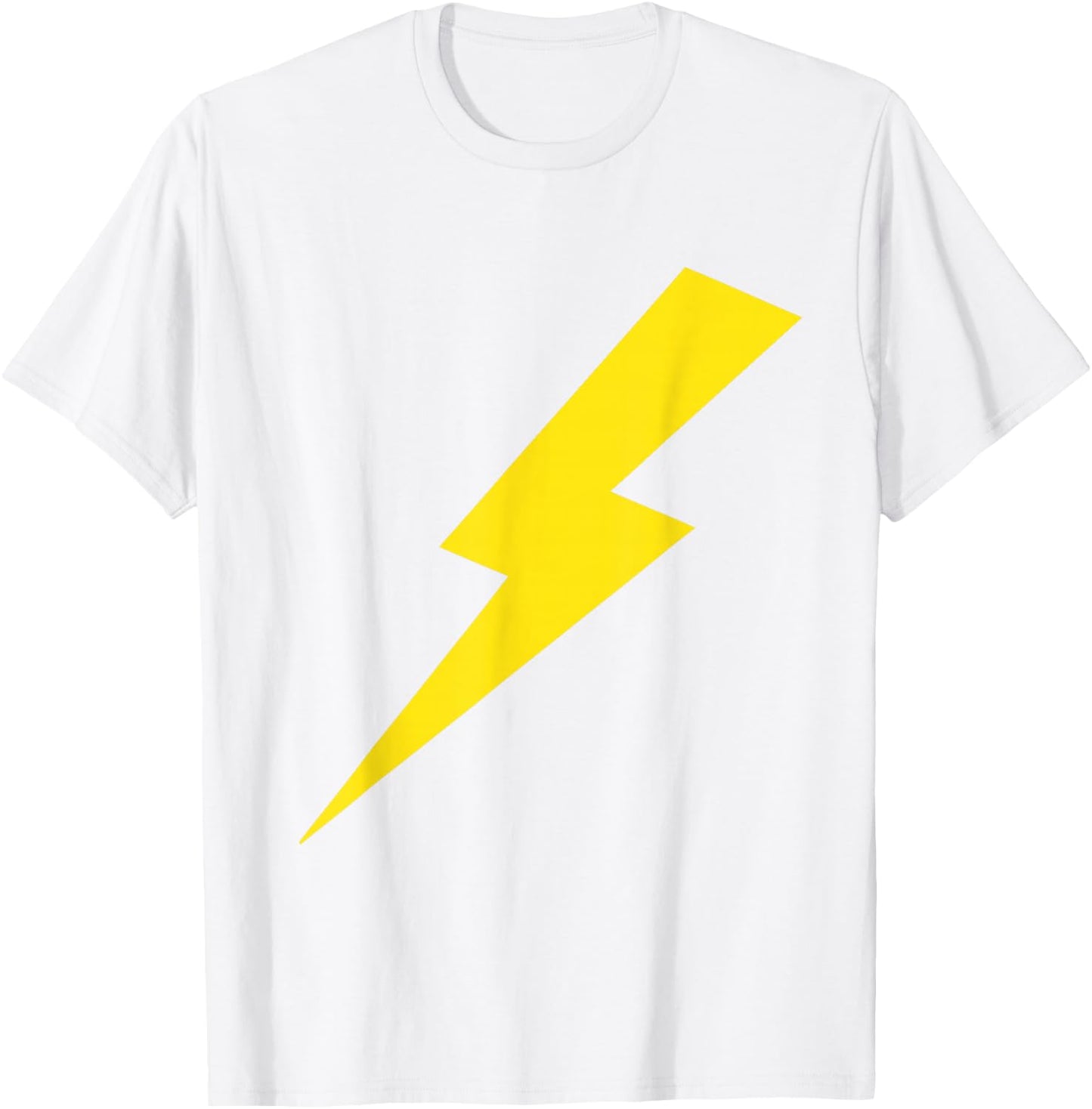 Cool Lightning Bolt Yellow Print Shirt T-Shirt - T-Shirt | White