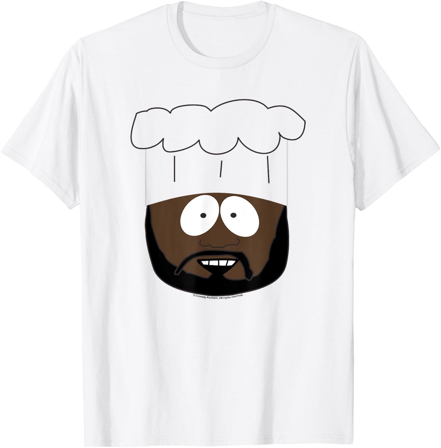 South Park Chef Smile Face Halloween T-Shirt - T-Shirt | White