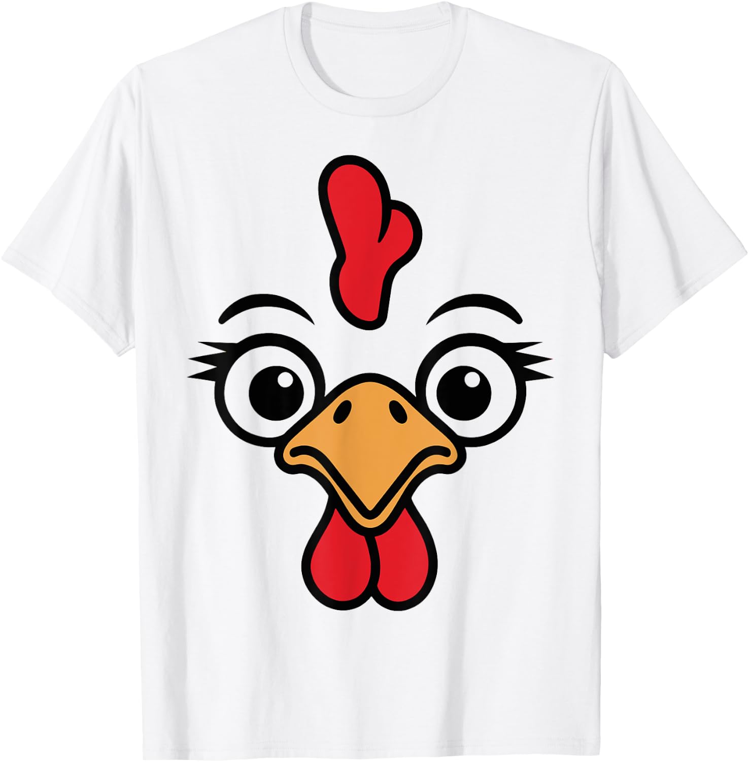 Chicken Face T-Shirt - T-Shirt | White