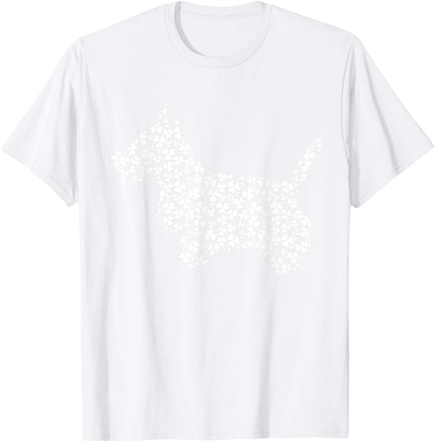 Scottish Terrier Dog Cute Shamrock St Patricks Day T-Shirt - T-Shirt | White