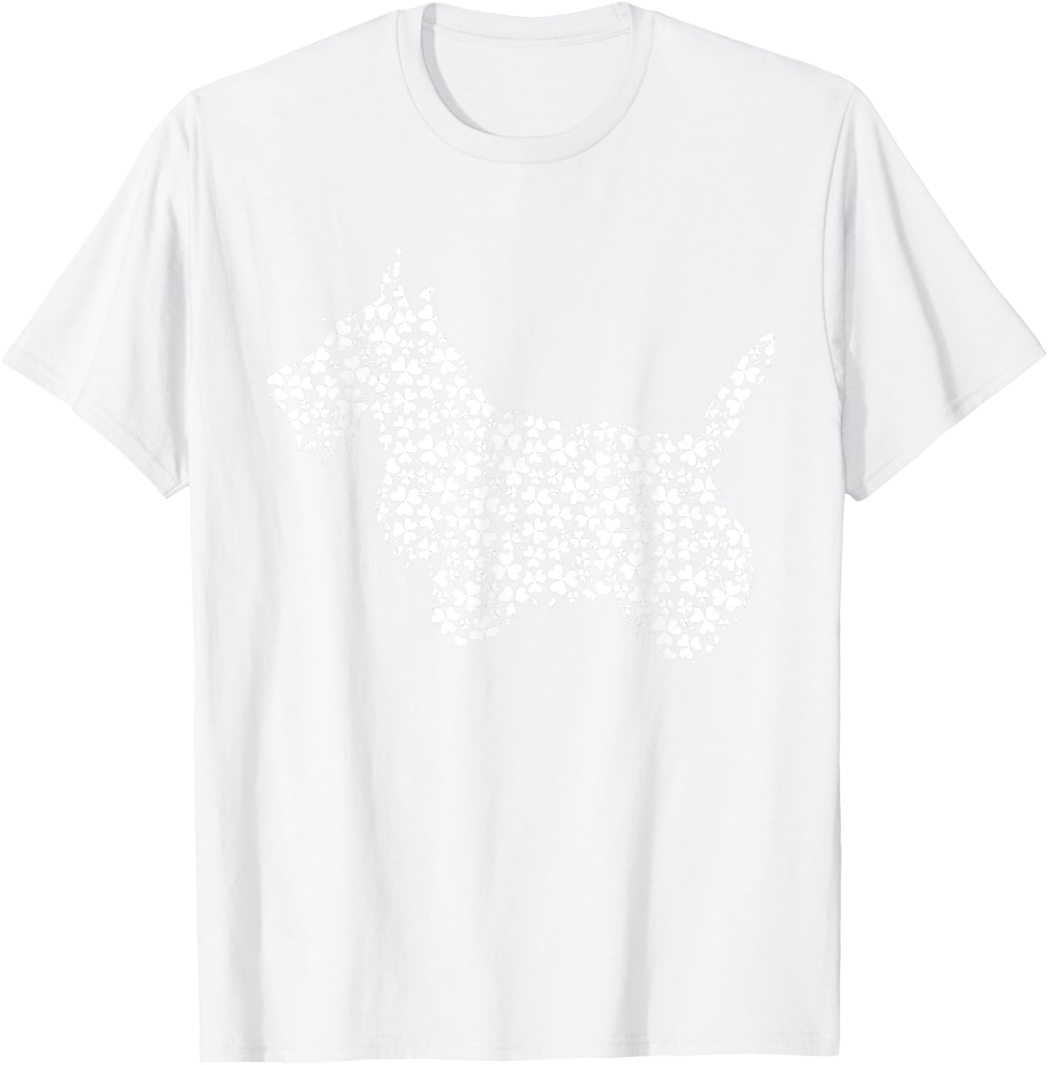 Scottish Terrier Dog Cute Shamrock St Patricks Day T-Shirt - T-Shirt | White
