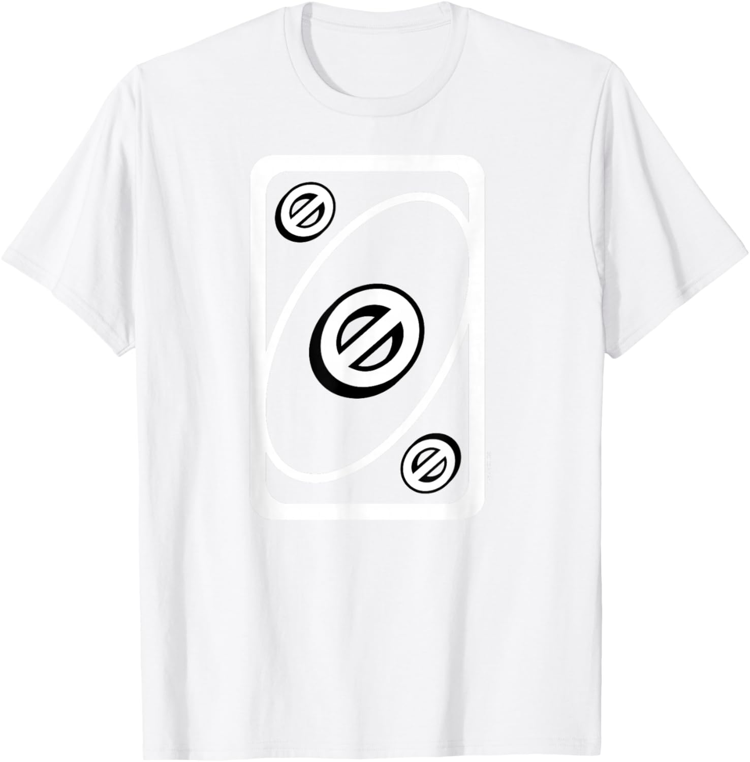 UNO - Green Skip Card , Green T-Shirt - T-Shirt | White