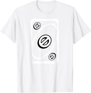 UNO - Green Skip Card , Green T-Shirt - T-Shirt | White