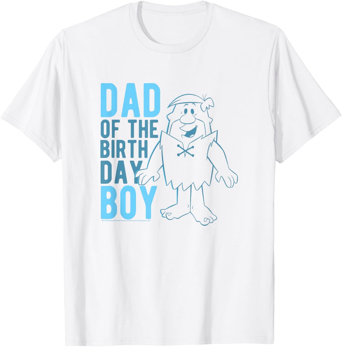 The Flintstones Barney Rubble Dad Of The Birthday Boy T-Shirt - T-Shirt | White