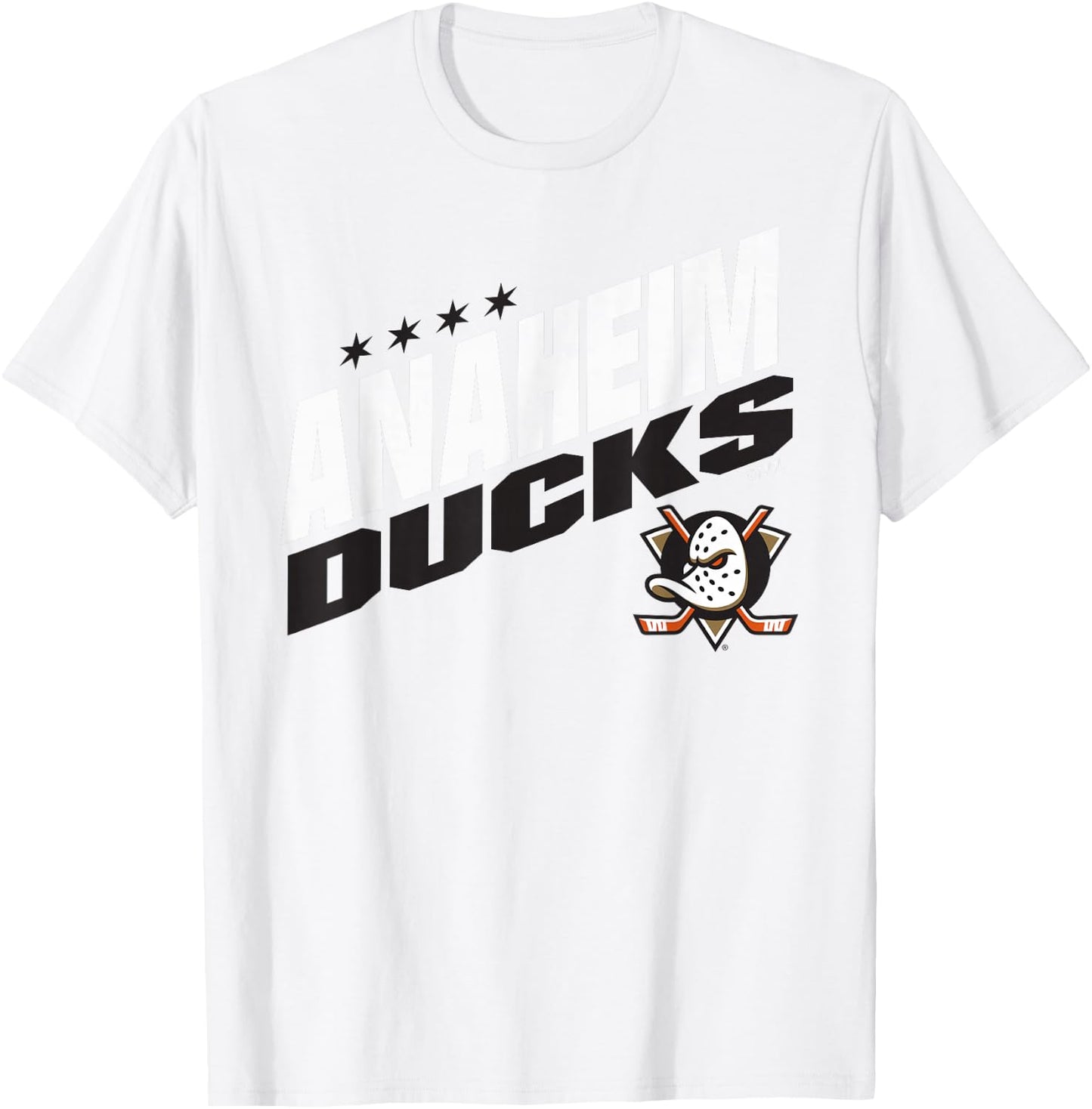 Anaheim Ducks Fuel Orange Officially Licensed T-Shirt - T-Shirt | White