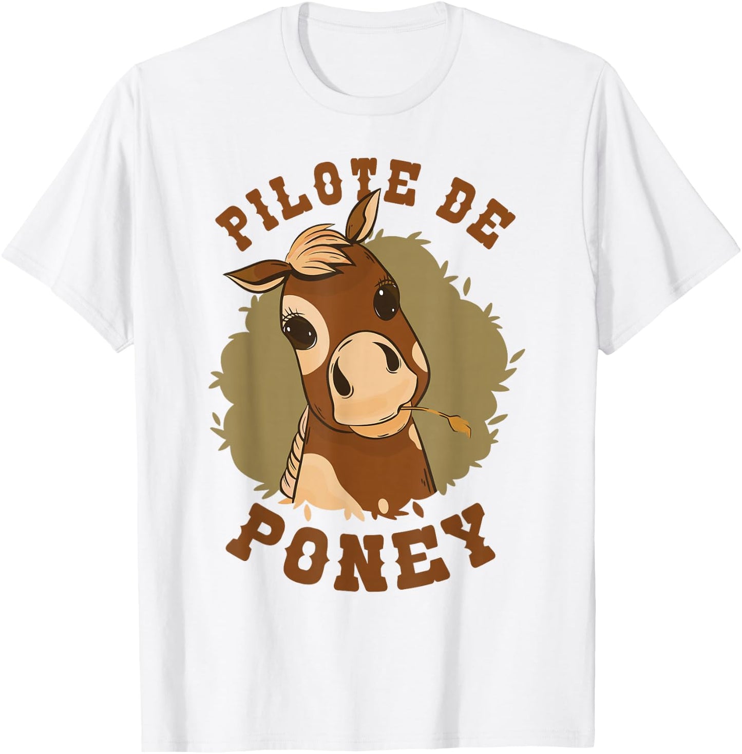 Girl Horse Riding Pony Pilot Girl Horses T-Shirt - T-Shirt | White