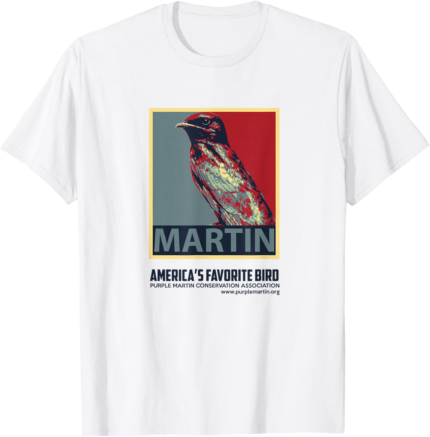 Purple Martin America's Favorite Bird T-Shirt - T-Shirt | White
