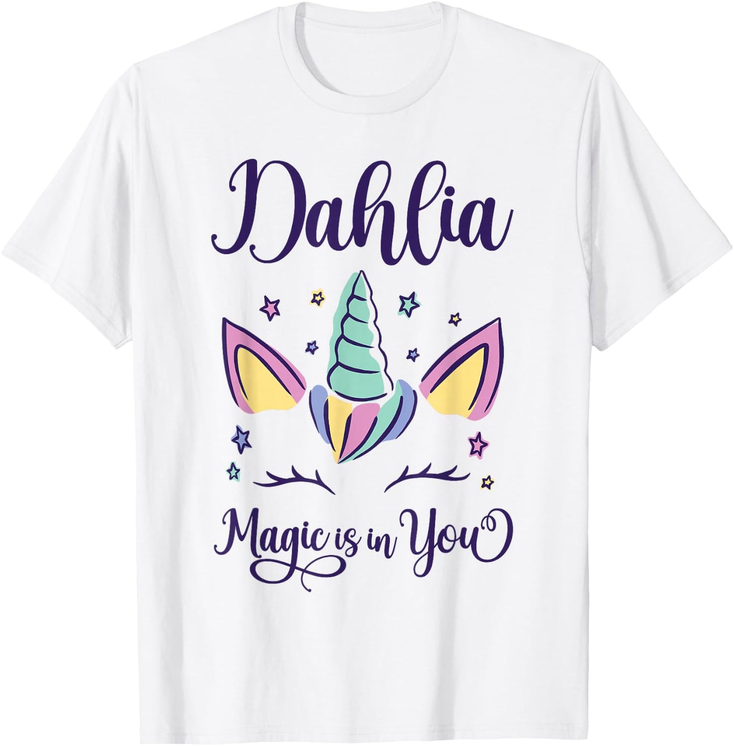 First Name Dahlia Personalized I Love Dahlia T-Shirt - T-Shirt | White