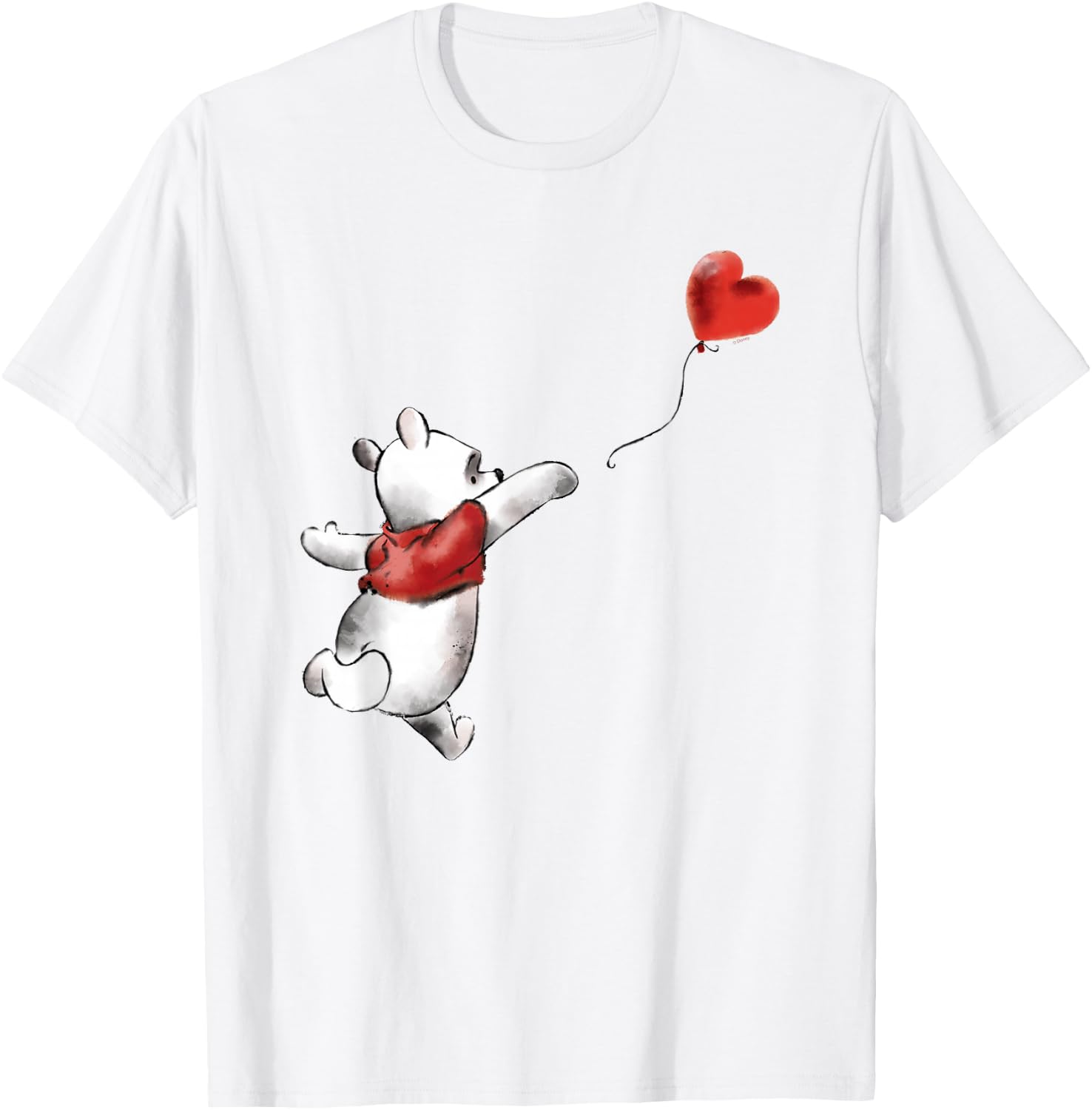 Winnie The Pooh Balloon , White T-Shirt - T-Shirt | White