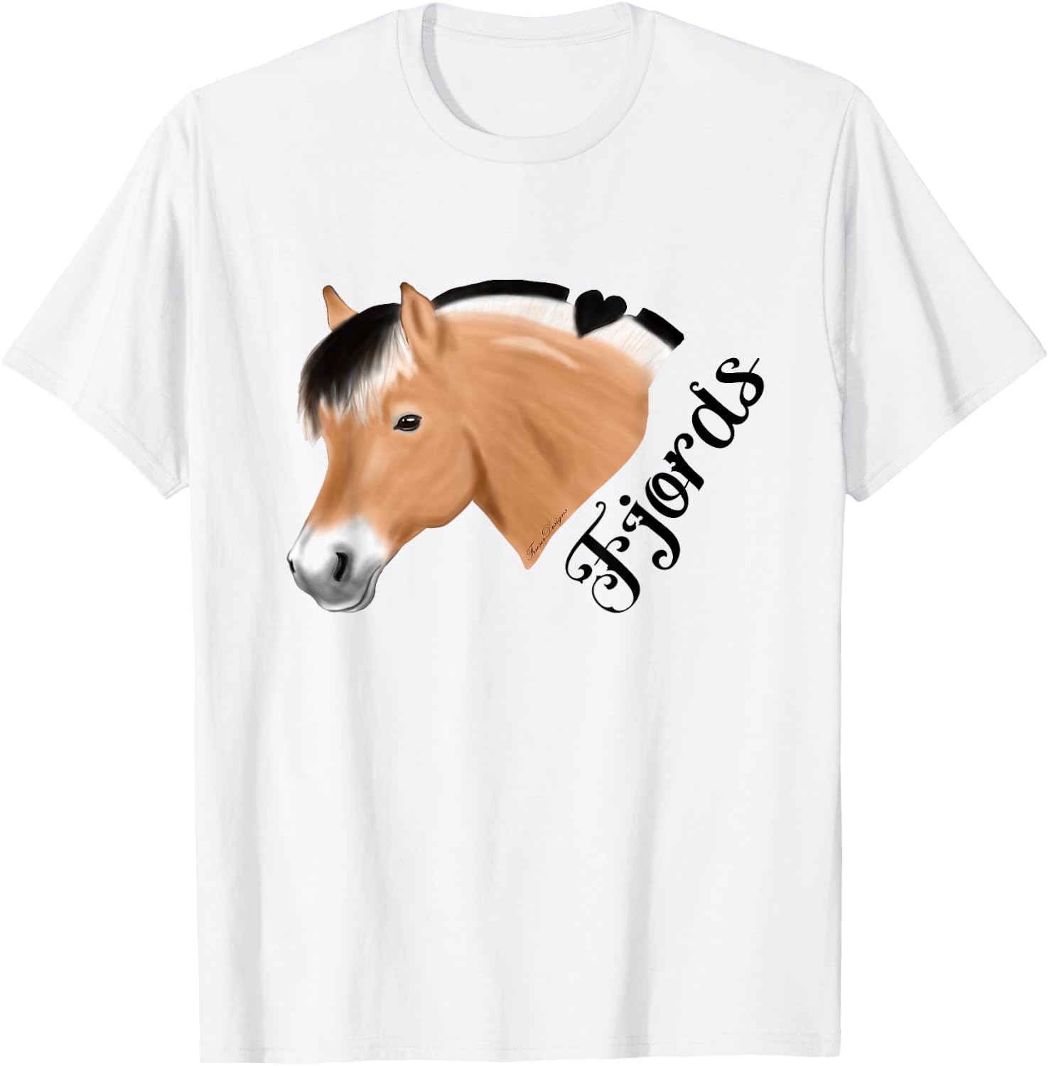 Norwegian Fjord Horse Fjords Light Rider , White, s T-Shirt - T-Shirt | White