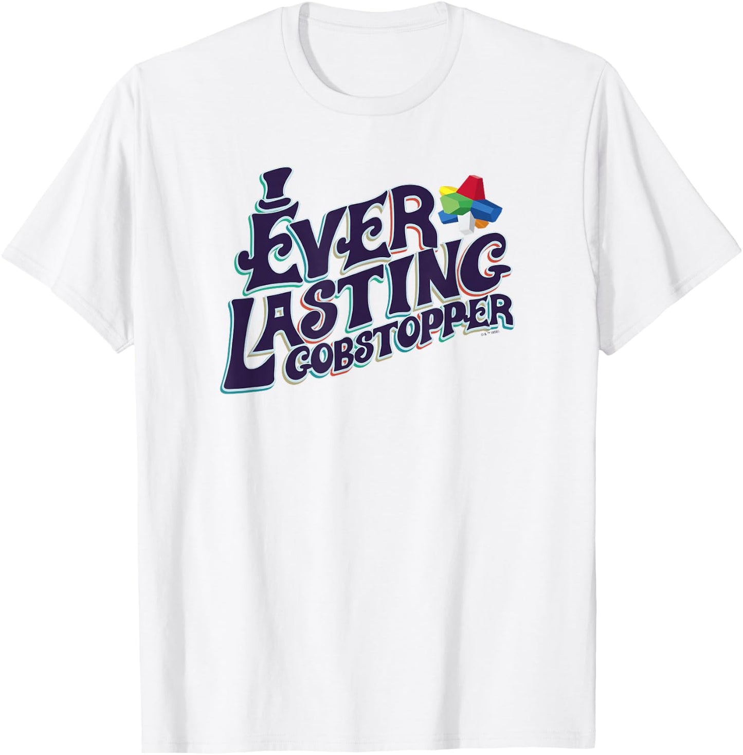 Willy Wonka And The Chocolate Factory Lasting Gobstopper T-Shirt - T-Shirt | White