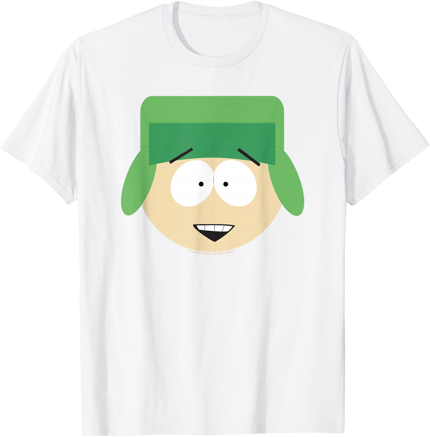 South Park Kyle Smile Face Halloween T-Shirt - T-Shirt | White
