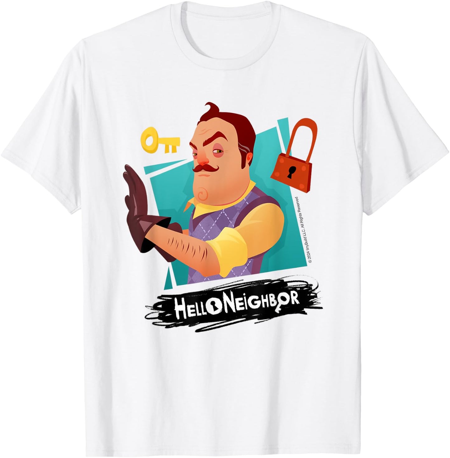 Hello Neighbor - Designs liés au jeu T-Shirt - T-Shirt | White