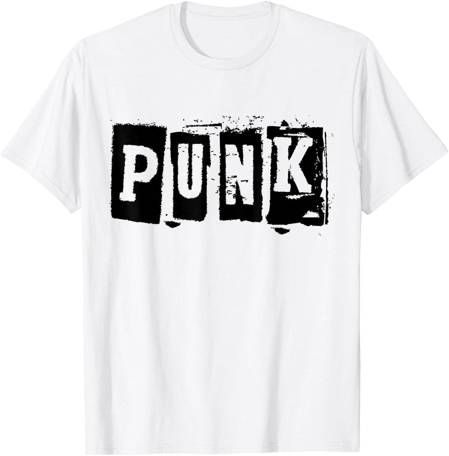 Punk Clothing | Alternative Punk Music Shirt | Punk Rock , White T-Shirt - T-Shirt | White