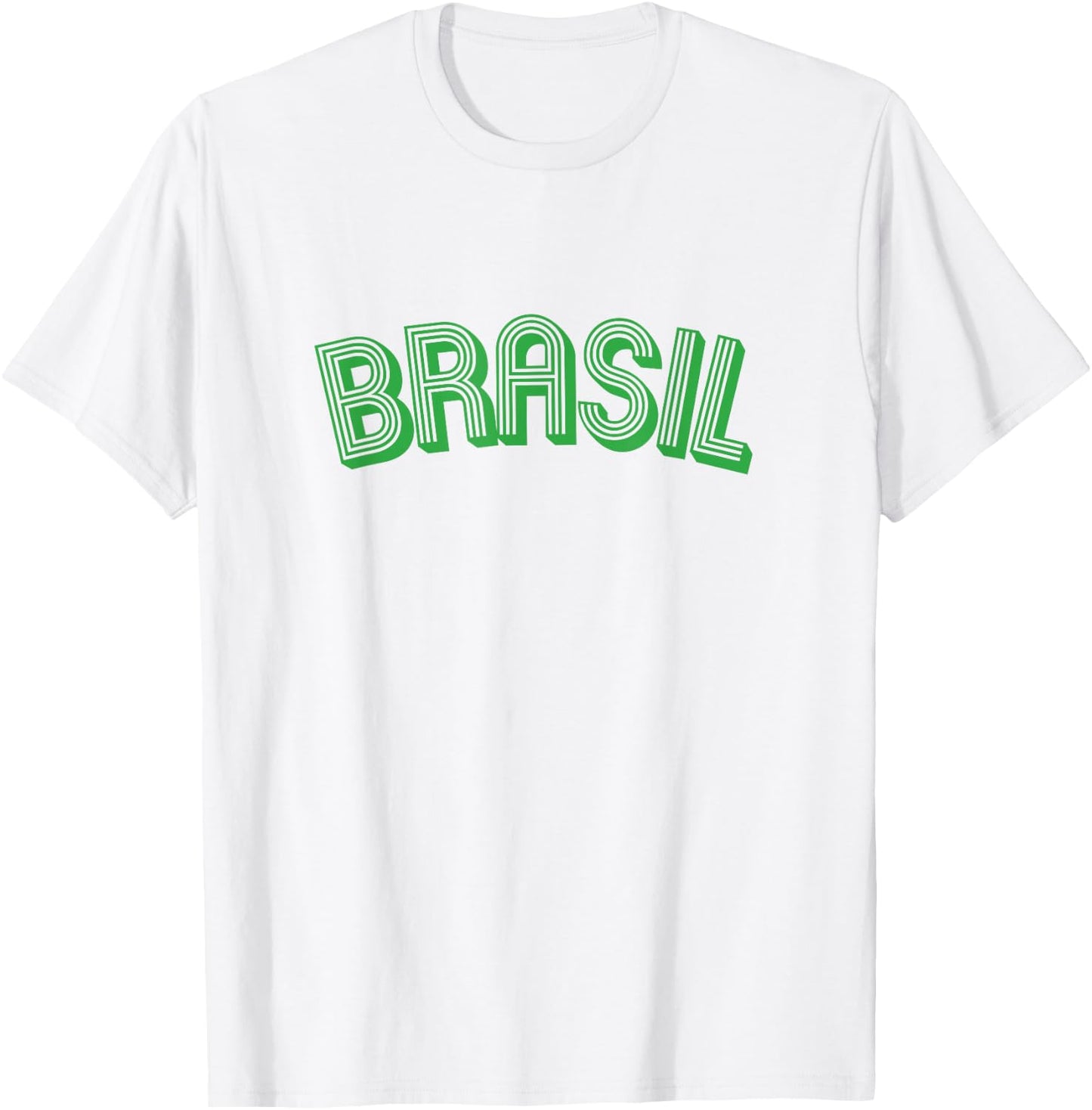 Brasil Souvenirs Brazil Yellow Gifts Brazilian Fans Retro T-Shirt - T-Shirt | White