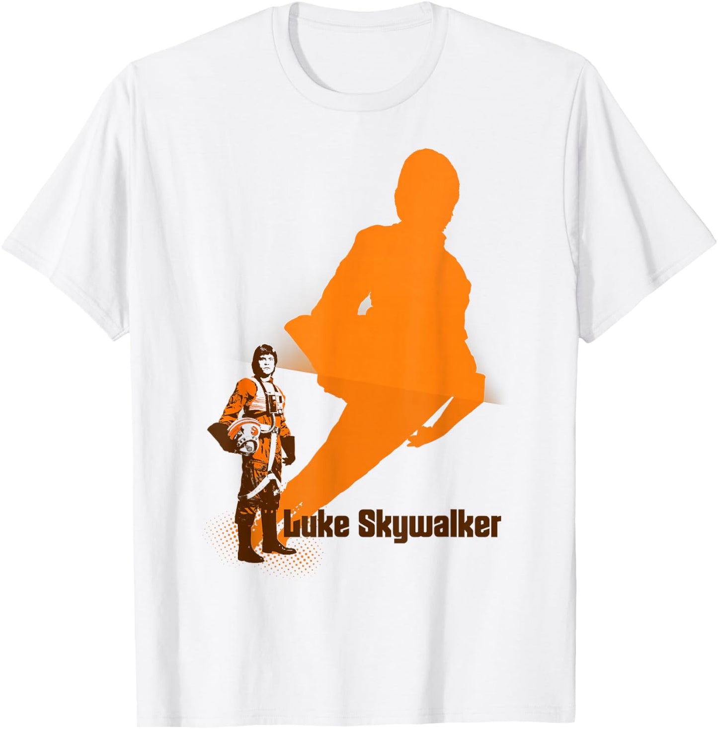 Star Wars Luke Skywalker Tall Shadow T-Shirt - T-Shirt | White