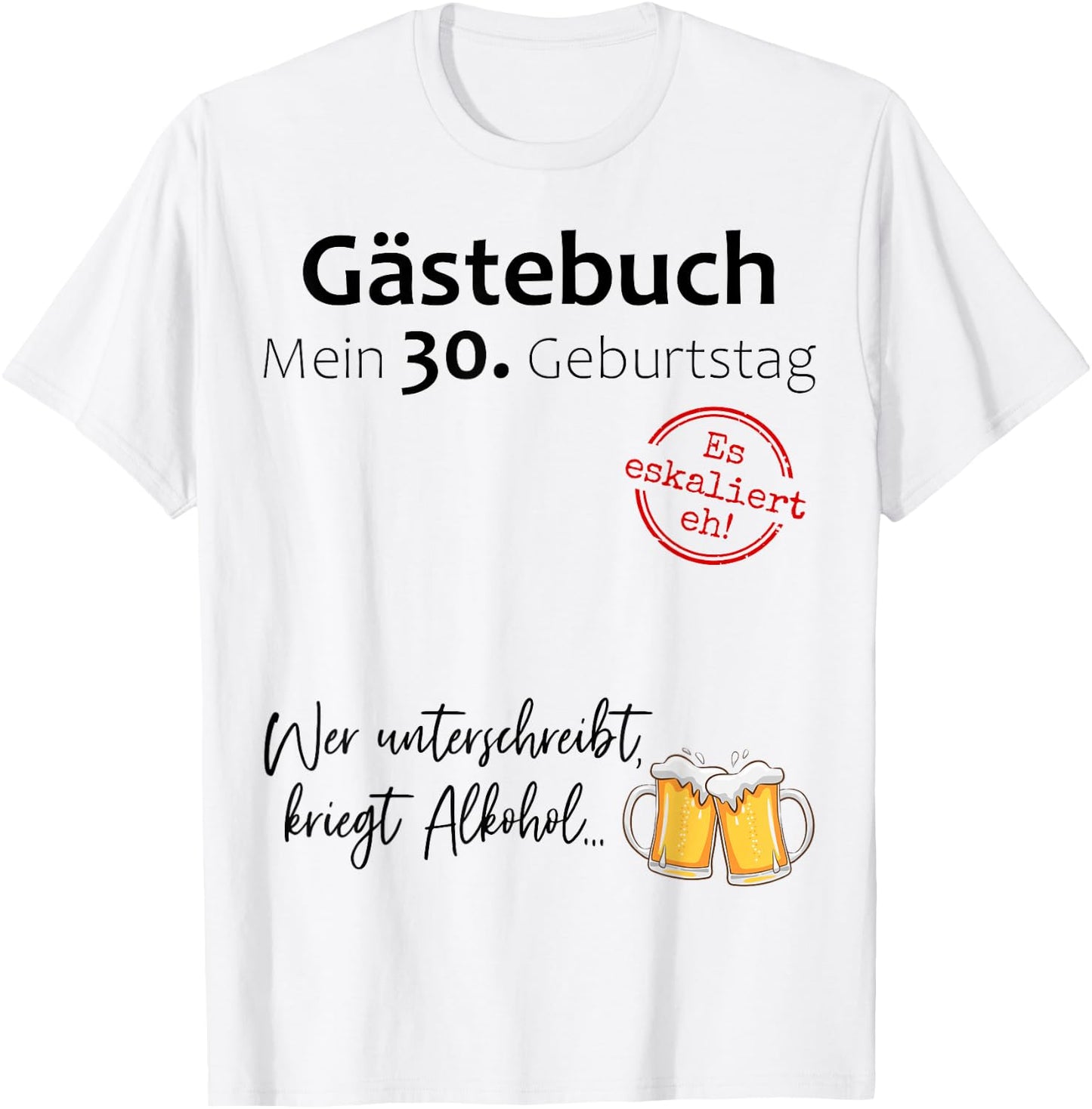 30th Birthday Man Woman 30 Years 1994 Decorative Funny Gift , White T-Shirt - T-Shirt | White