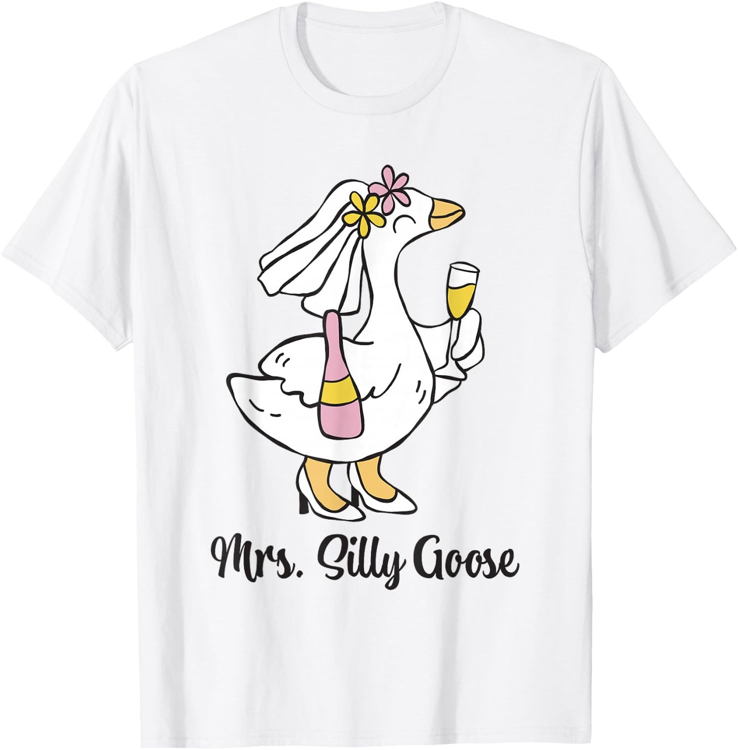 Mr And Mrs Silly Goose T-Shirt - T-Shirt | White