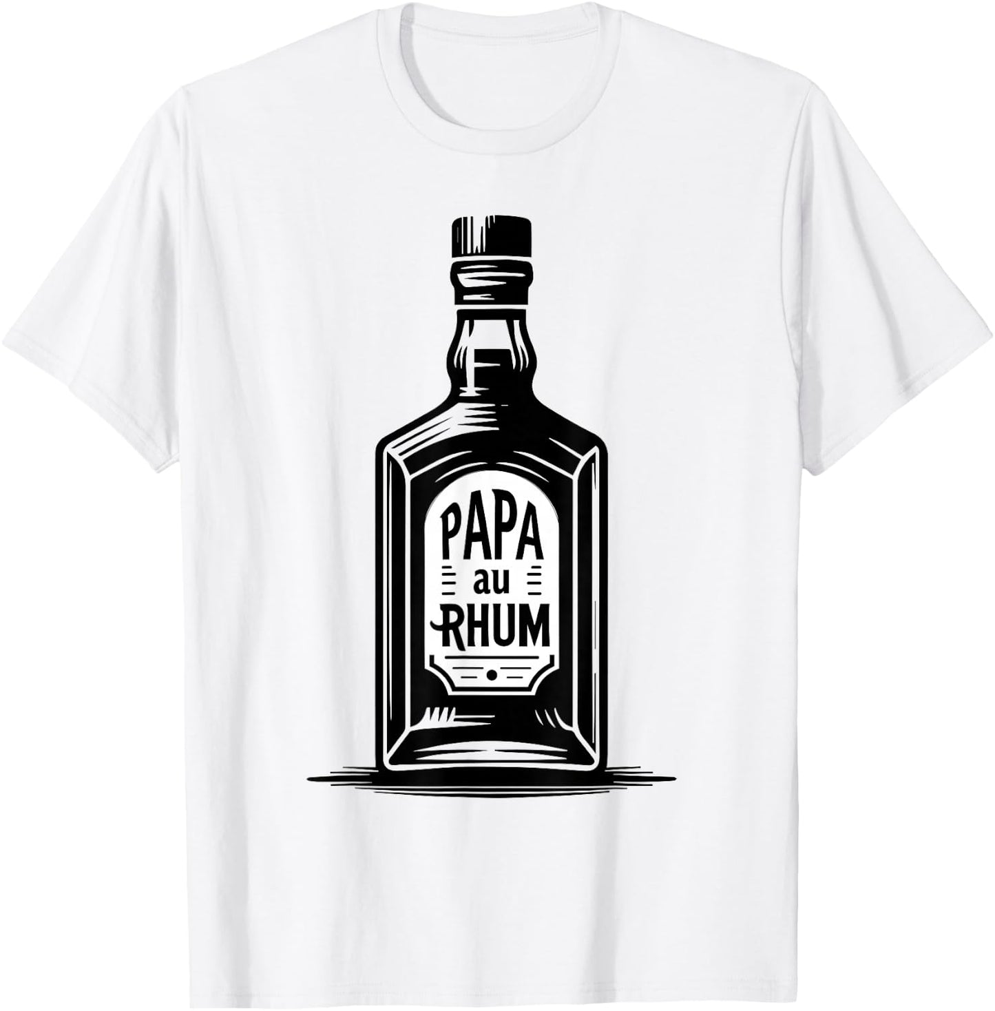 Papa Au Rhum Funny Gift Aperitif Vintage T-Shirt - T-Shirt | White