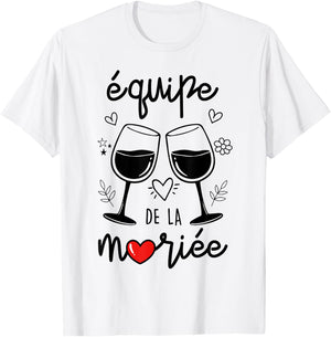 Drôle Femme Team De La Mariée EVJF Future Mariée T-Shirt - T-Shirt | White