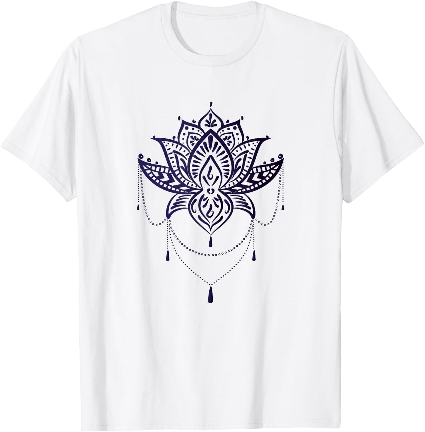 Lotus Flower Mandala T-Shirt - T-Shirt | White