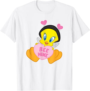 Looney Tunes Valentine's Day Tweety Bee Mine T-Shirt - T-Shirt | White