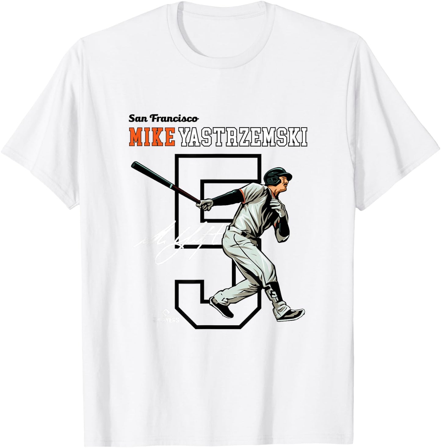 Mike Yastrzemski | San Francisco Baseball | MLBMYI3004 T-Shirt - T-Shirt | White