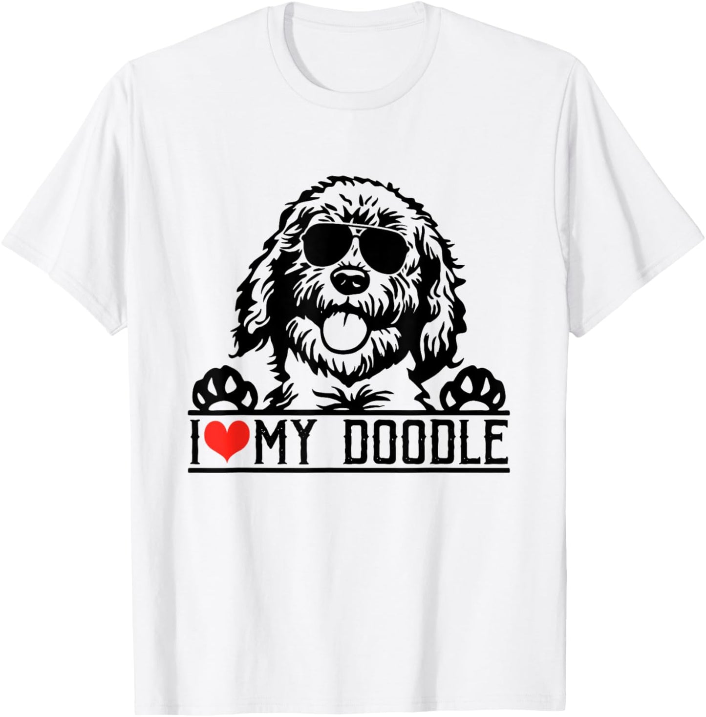 I Love My Doodle Goldendoodle Mom Labradoodle Dog Owner Women Kids T-Shirt - T-Shirt | White