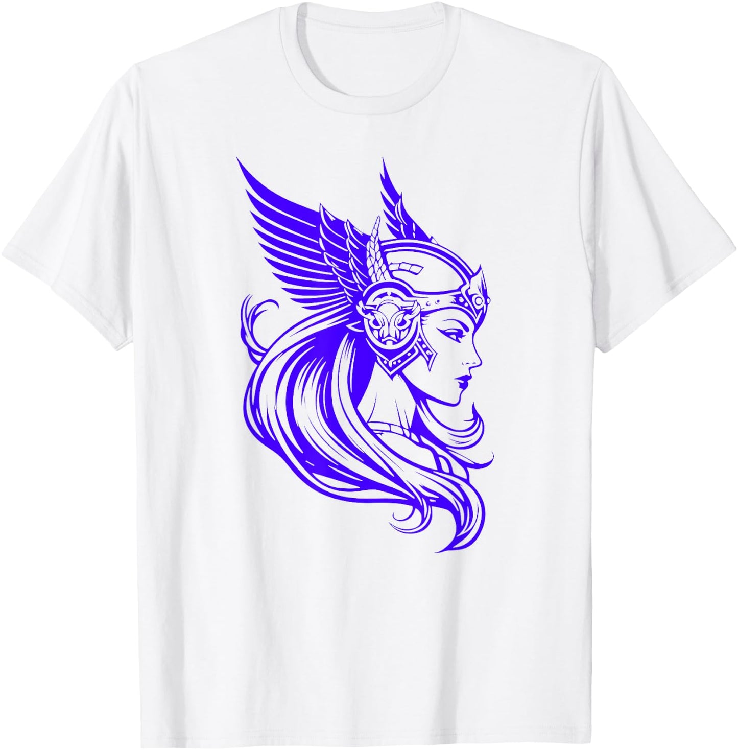 Valkyrie, warrior, Norse, shield maiden, nordic mythology T-Shirt - T-Shirt | White