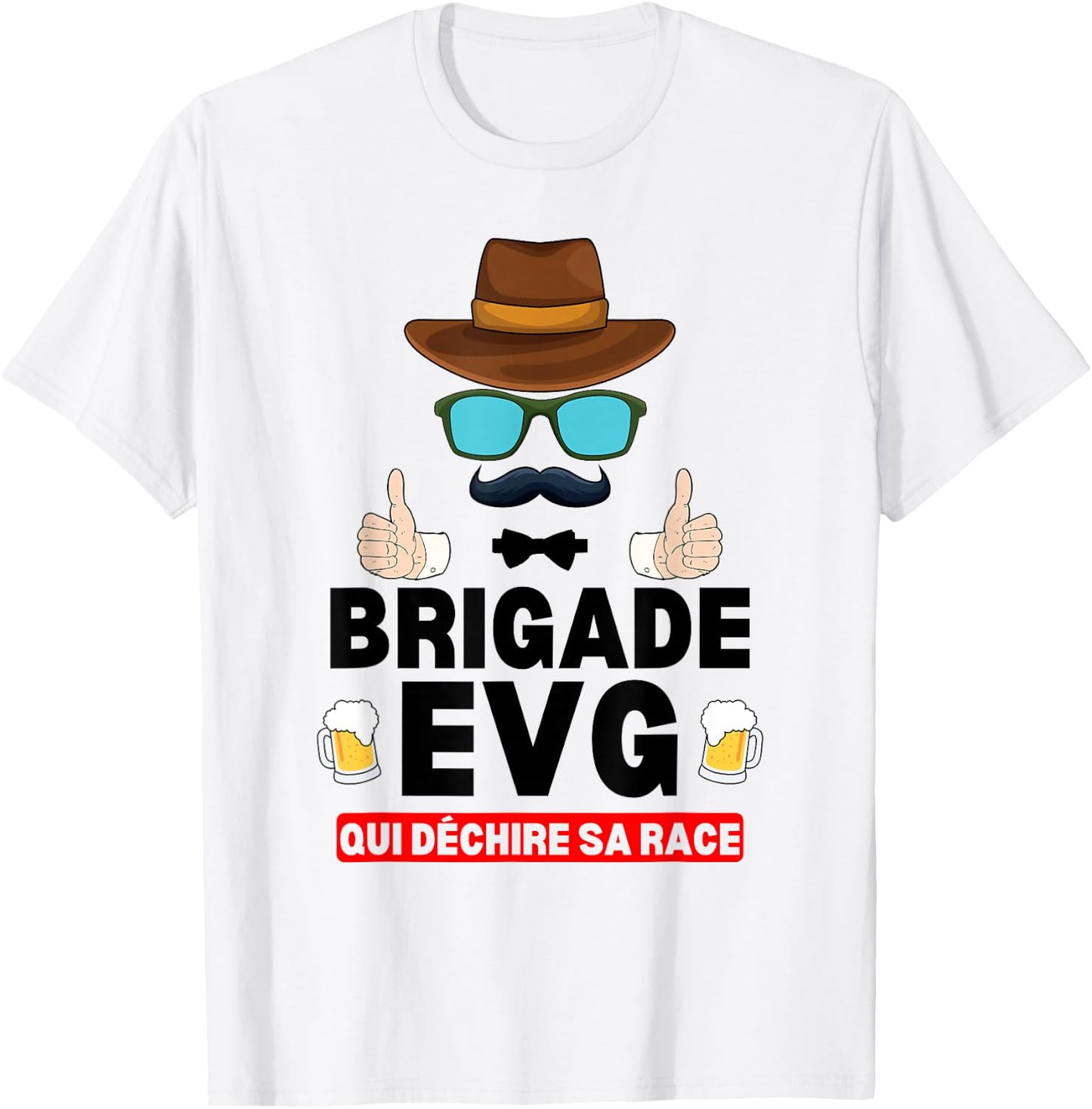 Brigade EVG Who Tears His Race , white, S T-Shirt - T-Shirt | White