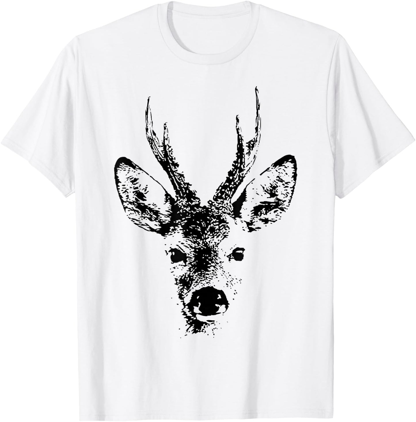 REH Rehbock Jagd T-Shirt - T-Shirt | White