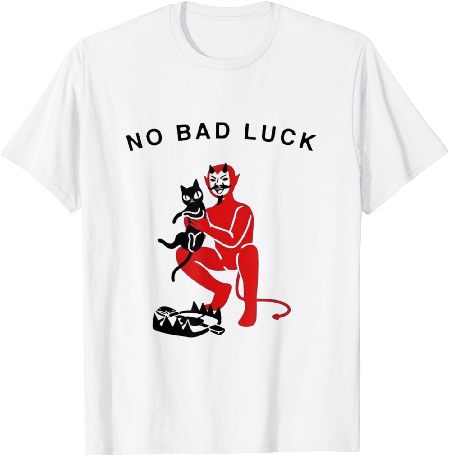 No Bad Luck T-Shirt - T-Shirt | White