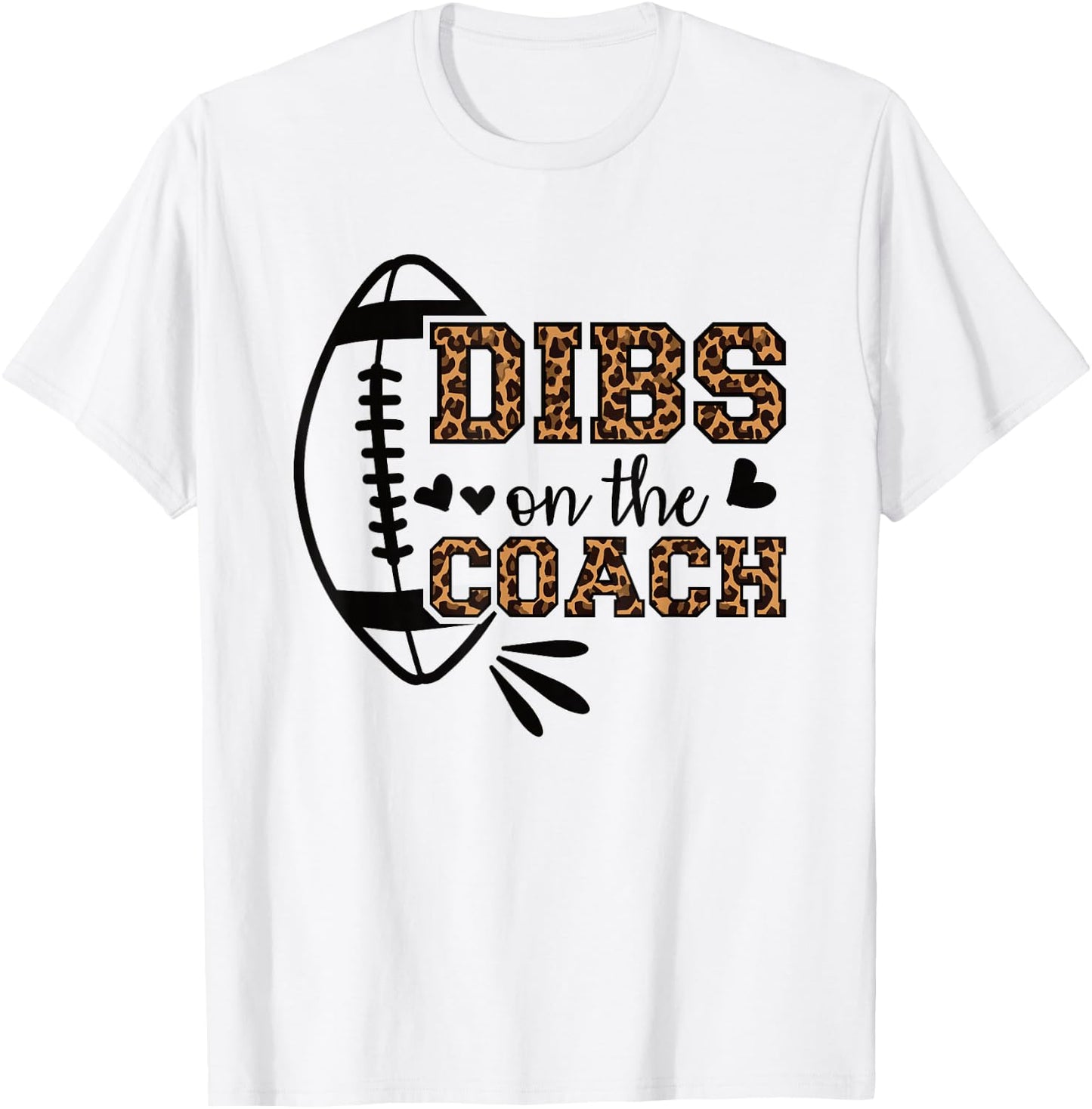 Football Coach Girlfriend Dibs On The Coach T-Shirt - T-Shirt | White