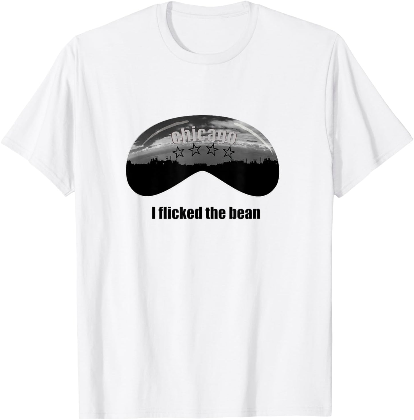 I Flicked the Bean Chicago Cloud Gate T-Shirt - T-Shirt | White