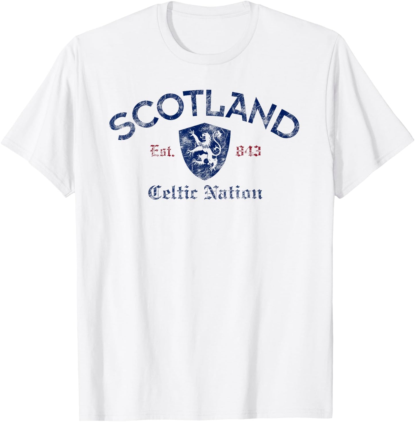 Scotland Celtic Nation Established 843 T-Shirt - T-Shirt | White