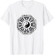 Ba Gua Mirror Feng Shui Yin and Yang Symbol / Tai Chi Lovers T-Shirt - T-Shirt | White