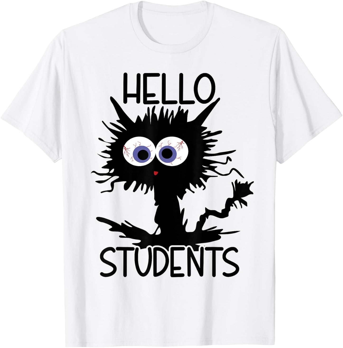 English Language Teacher It's Fine Cat Men Women T-Shirt - T-Shirt | White