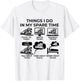 Things I Do in My Spare Time - Trains T-Shirt - T-Shirt | White