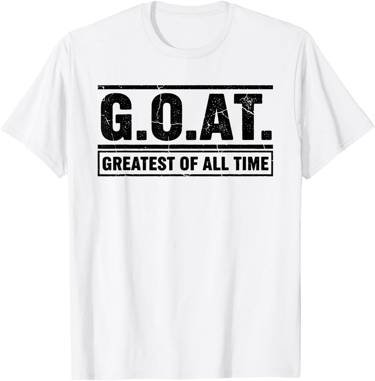 G.O.A.T. Vintage Greatest of All Time T-Shirt - T-Shirt | White